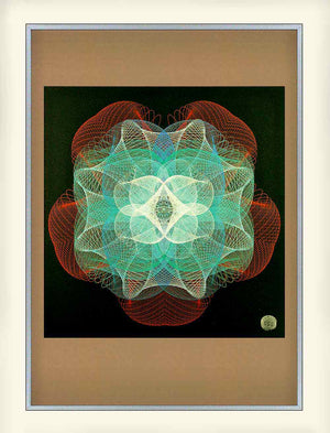 colourful geometric abstract art print