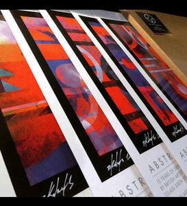 A3 ABSTRACT PRINT BOX SET (FIVE SIGNED PRINTS)