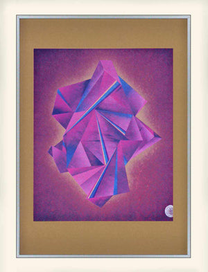 cerise - pink - abstract - art - print