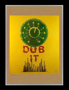 dub reggae artwork produced by hand using the silkscreen print process