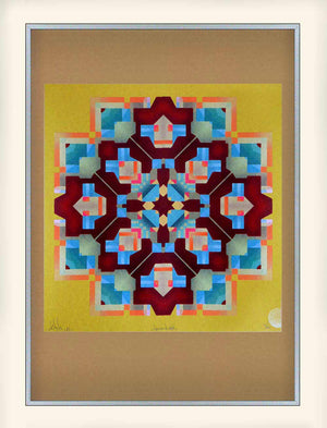 geometric mandala theme abstract art print