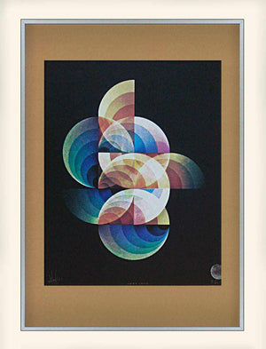 bauhaus style geometric theme abstract art print