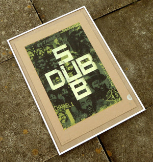 hand made framed reggae silkscreen wall art print