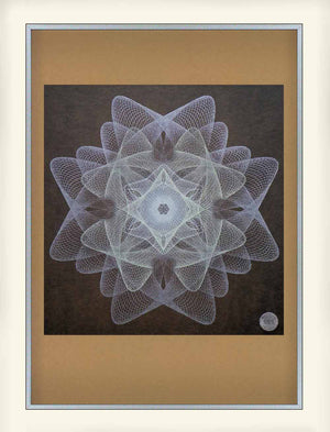 monochrome geometric abstract art print